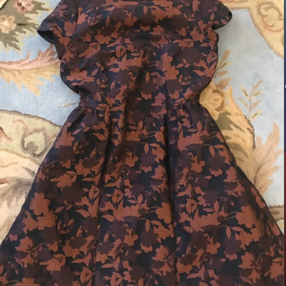 brooks brothers floral jacquard dress